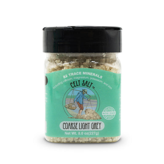 Celtic Salt- 8 oz Shaker of Coarse Light Grey, organic, 82 minerals, Celt Salt By Nature's Pantry