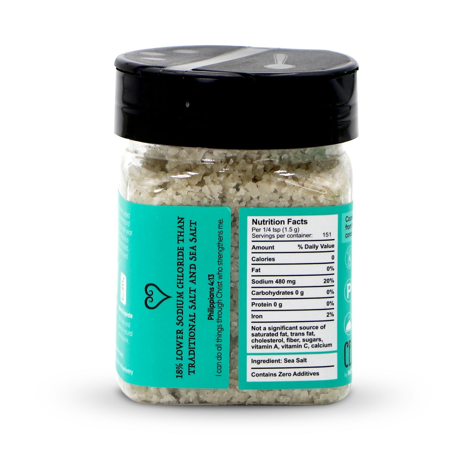 Celtic Salt- 8 oz Shaker of Coarse Light Grey, organic, 82 minerals, Celt Salt By Nature's Pantry