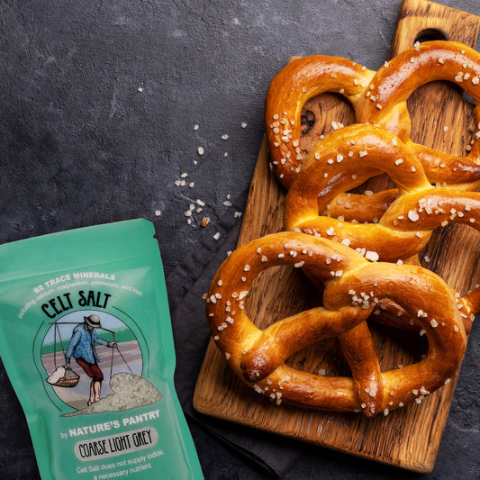 Pretzels with Celtic salt - Yum!