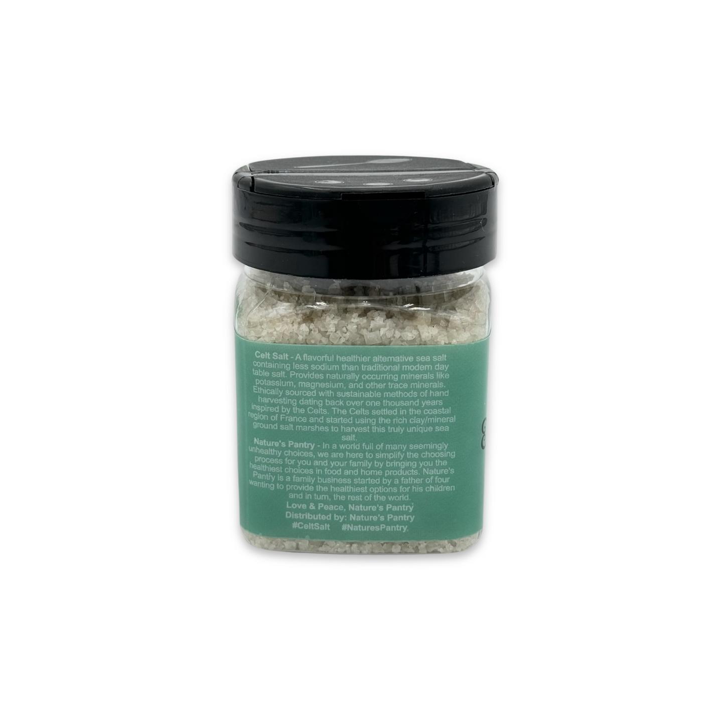 Celtic Sea Salt- 8 oz Shaker of Coarse Light Grey, organic, 82 minerals, Celt Salt By Nature's Pantry