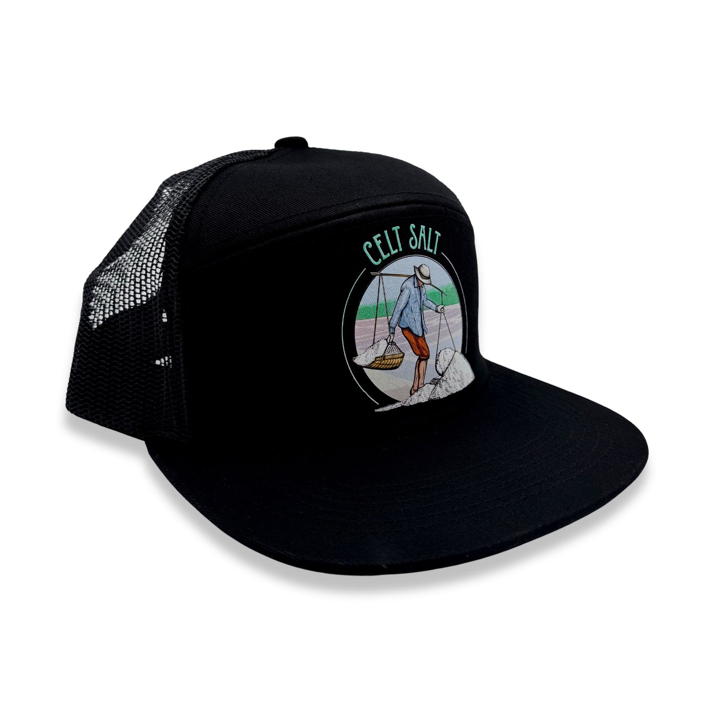 Mesh Trucker Hat Celt Salt™ Paludier, Black