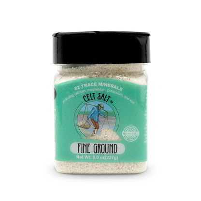 Celtic Sea Salt- 8 oz Shaker of Fine Ground, organic, 82 minerals, Celt Salt by Nature's Pantry