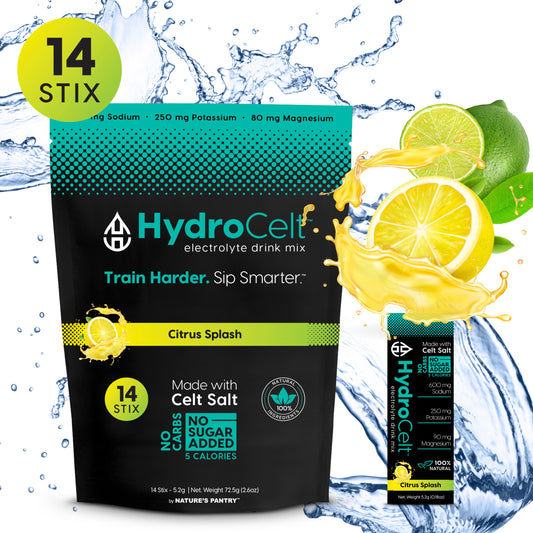 HydroCelt Citrus Splash – Electrolyte Drink Mix, Sugar-Free, 14-Pack