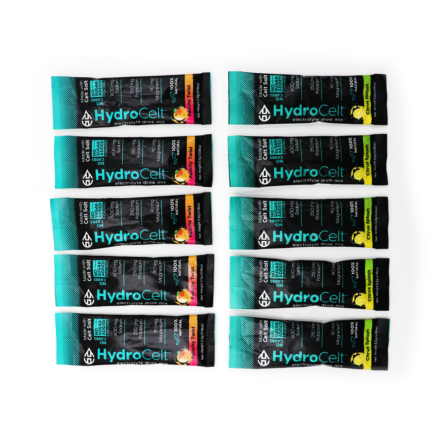 HydroCelt Combo 30 Pack - Peachy Twist and Citrus Splash