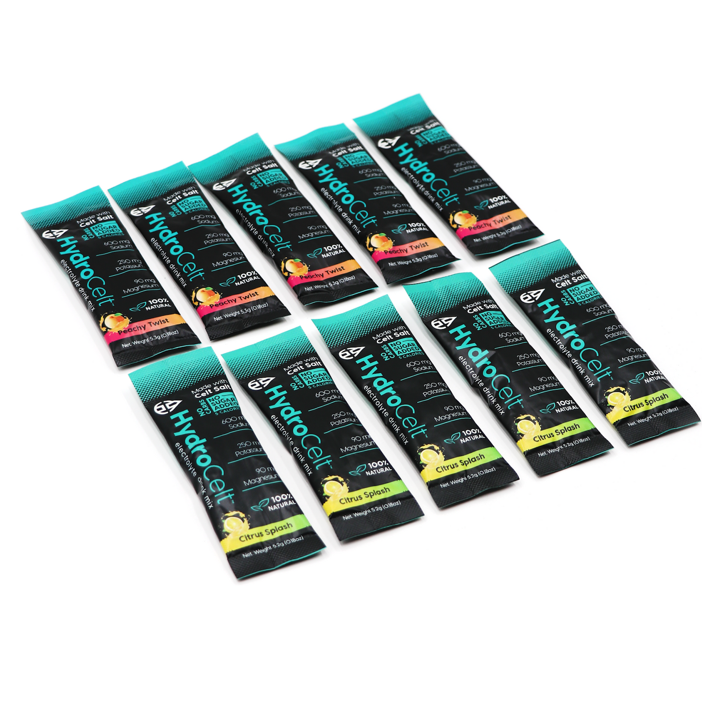 HydroCelt Combo 30 Pack - Peachy Twist and Citrus Splash