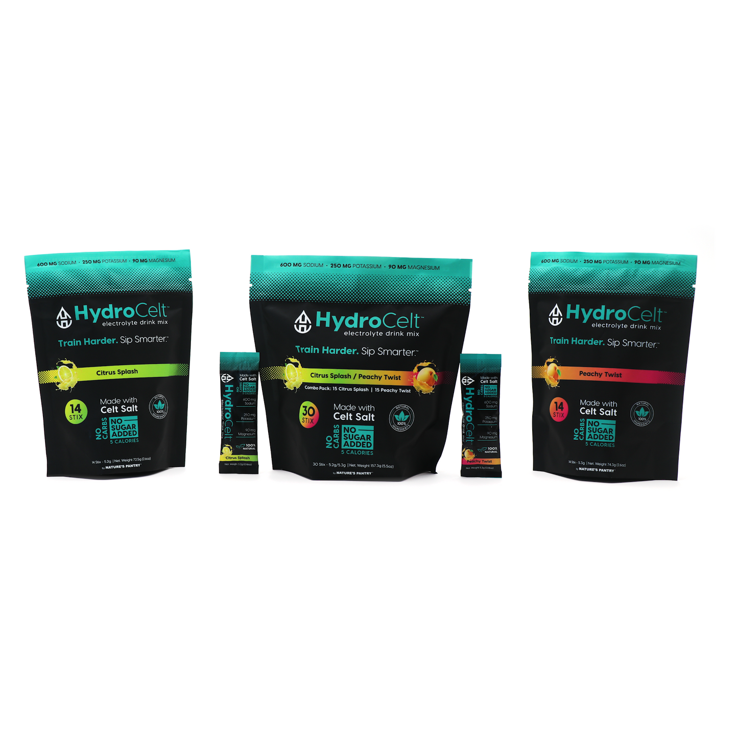 HydroCelt Combo 30 Pack - Peachy Twist and Citrus Splash