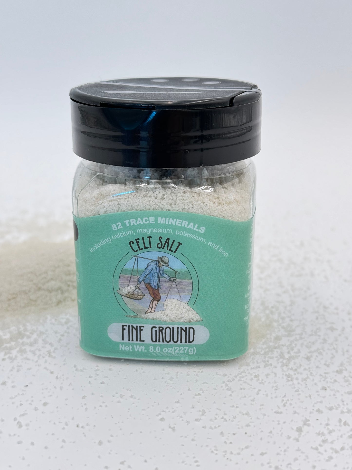 Celtic Sea Salt- 8 oz Shaker of Fine Ground, organic, 82 minerals, Celt Salt by Nature's Pantry